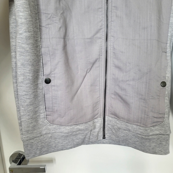 Guess Droy Scuba Bomber Two Toned Grey Jacket NWT - Picture 3 of 13